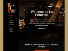 Tablet Screenshot of lacontessaristorante.com